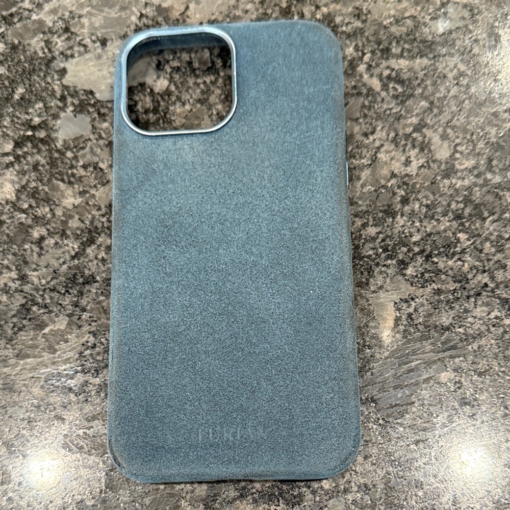Apple Teal Leather Phone Case & iPod case.